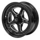 Street Pro ll Convo Wheel Black 15x6 Ford Bolt Circle 5x 4.50', (0) 3.50' Back Space