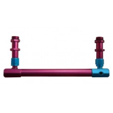 HOLLEY BILLET ALUM FUEL LOG  RED & BLUE EA