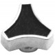 Black/Chrome Small Deluxe Wing Nut with 5/16-18 Threads