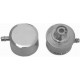 Polished Aluminum PCV Push-In Breather - Plain with 1" Neck