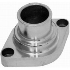 Polished Aluminum SB Chevy O-Ring Water Neck - Straight Up