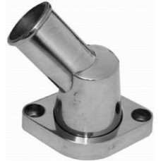 Polished Aluminum SB Chevy O-Ring Water Neck - 40 Deg. Swivel