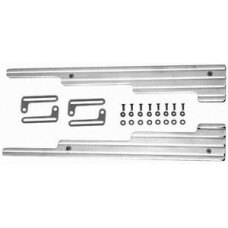 Polished Aluminum 2 Piece Wire Loom with Bracket for Early Model - Ball Milled