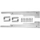 Polished Aluminum 2 Piece Wire Loom with Bracket for Early Model - Ball Milled