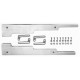 Polished Aluminum 2 Piece Wire Loom with Bracket for Early Model - Plain