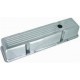 Polished Aluminum SB Chevy Tall Valve Cover - Ball Milled with Hole & Baffled