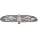 Chrome Steel Univeral Interior Mirror with Day/Nite Switch - Silver Flame