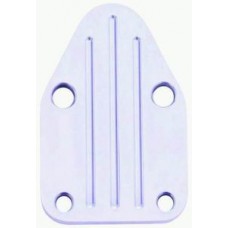 Polished Aluminum SB Chevy Fuel Pump Block-Off Plate