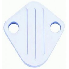 Polished Aluminum BB Chevy Fuel Pump Block-Off Plate