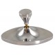 CHROME ALUM OVAL REAR VIEW MIRROR GLUE STYLE 5 1/8