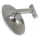 CHROME ALUM OVAL REAR VIEW MIRROR W/BRACKET