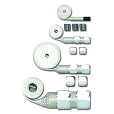 CHROME BRAIDED HOSE SLEEVING KIT
