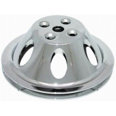 Satin Aluminum BB Chevy V8 Single Groove Pulley - SWP