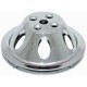 Satin Aluminum BB Chevy V8 Single Groove Pulley - SWP