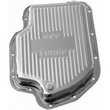 Chrome GM Turbo 400 Transmission Pan - Finned