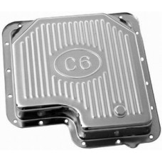 Chrome Ford C-6 Transmission Pan - Finned