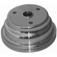 Polished Aluminum SB Chevy V8 Single Groove Crankshaft Pulley - LWP Lower