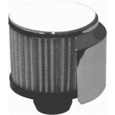 Chrome Push-In Filter Breather with Shield