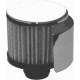 Chrome Push-In Filter Breather with Shield