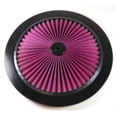 14" TOP FLOW AIR CLEANER TOP - BLACK